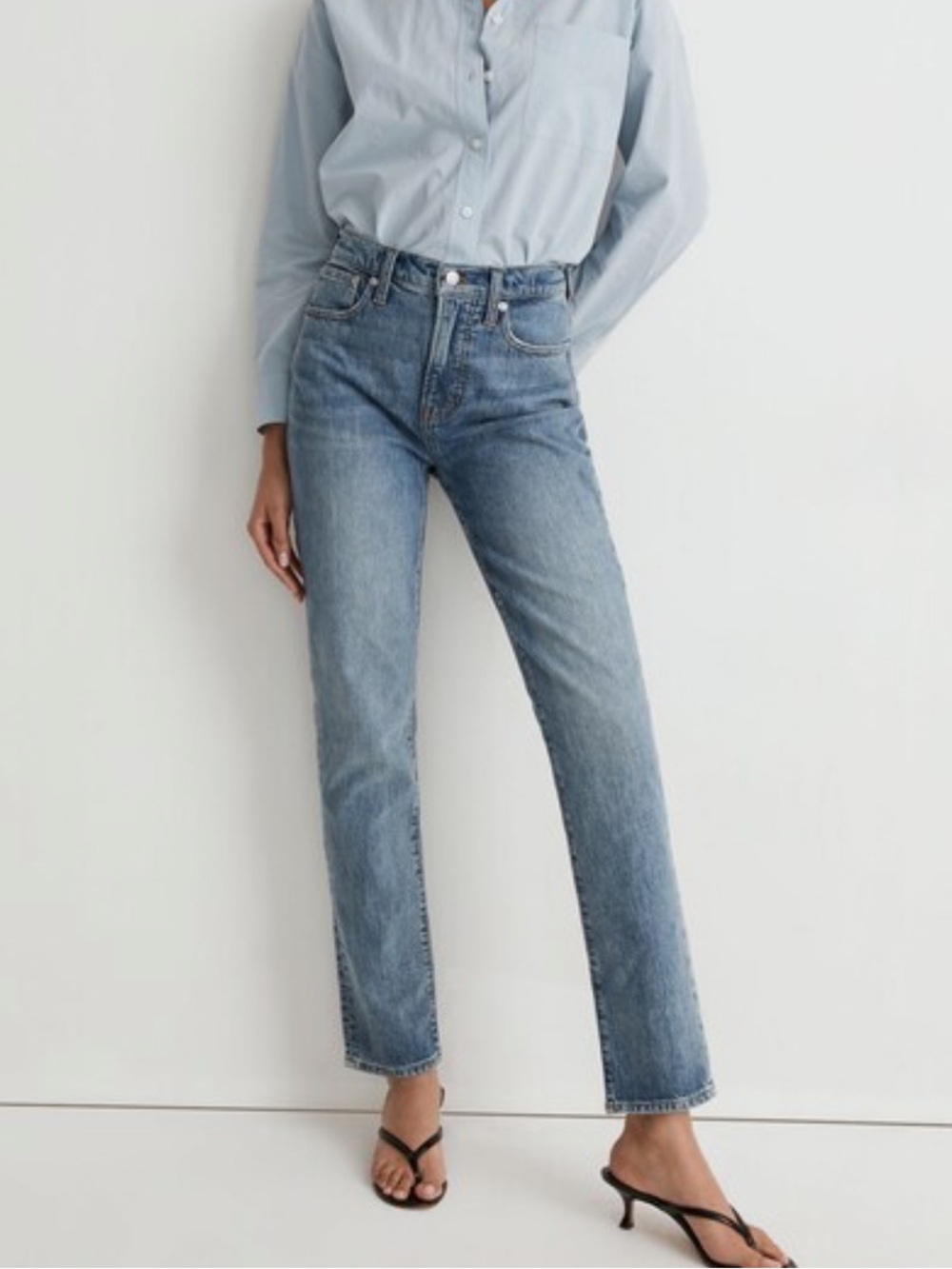 Madewell Perfect Vintage Jeans Women’s 26 Heathcote Wash High Rise Straight NG33